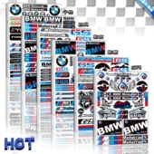 画贴画防水三箱拉花 车身版 适用宝马摩托车贴纸个性 反光贴花改装