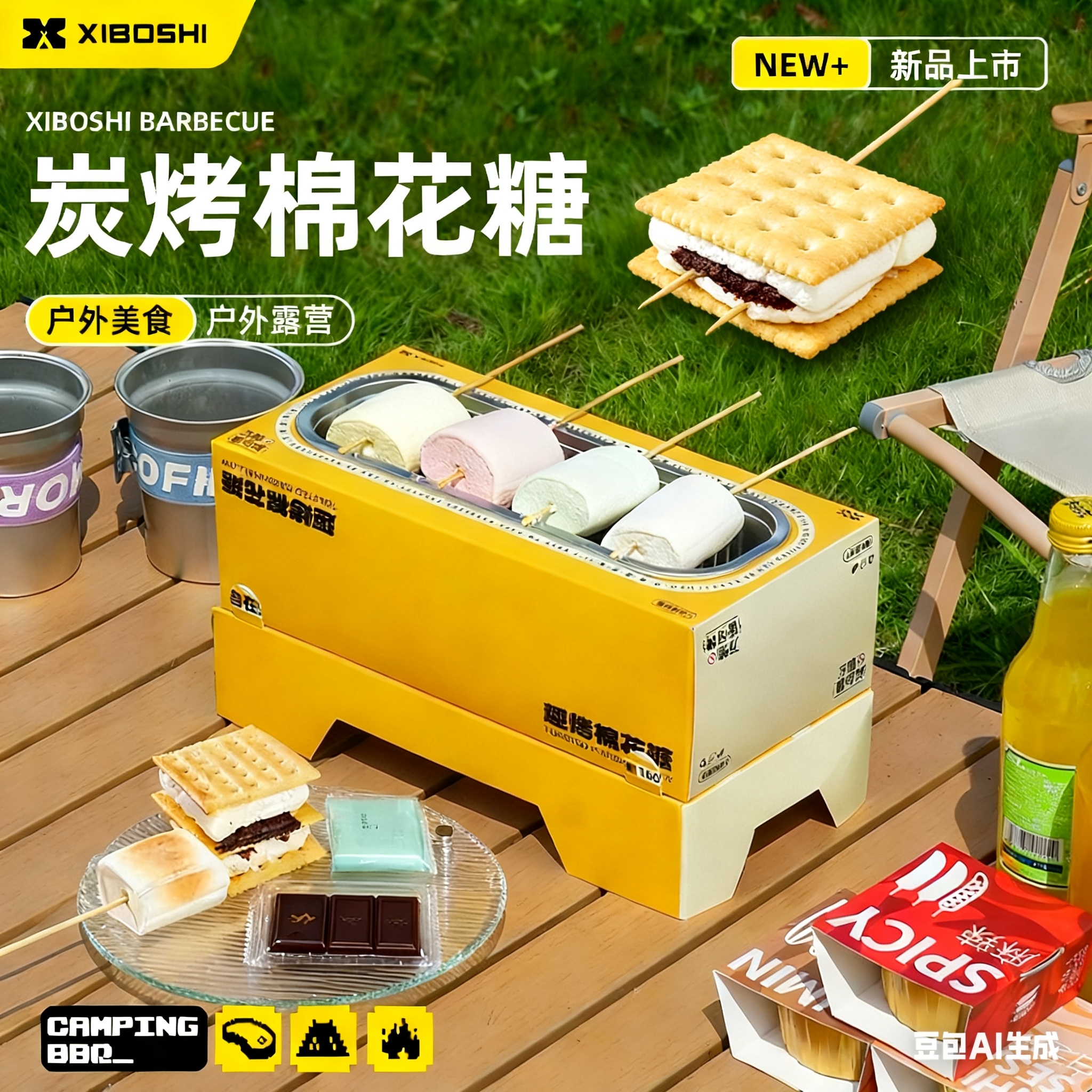 希箔士趣烤棉花糖自嗨炉