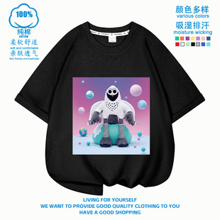 Roblox 99nights in the forest短袖T恤男女儿童卡通印花潮酷夏季