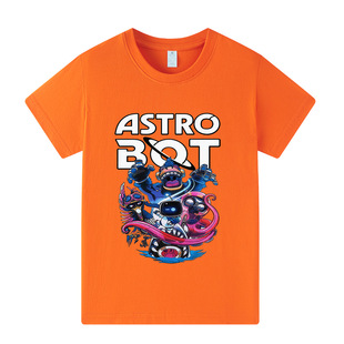 宇宙机器人 Bot夏季 卡通印花儿童短袖 T恤男孩纯棉上衣服 Astro