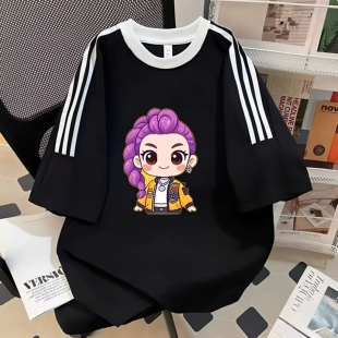 T恤女童 POPDemonHunters猎魔女团鲁米Rumi米拉Mira佐伊Zoey短袖