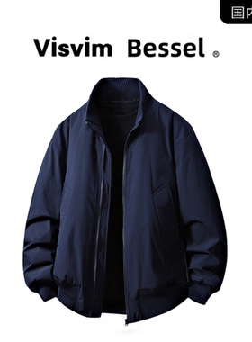 VISVIM BESSEL秋季男生冲锋衣夹克外套男士宽松休闲潮流棒球服