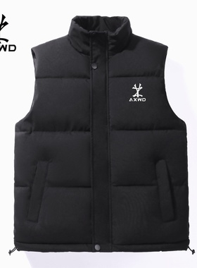 奥特莱斯2025潮流马甲男款秋冬新款简约百搭短款无袖坎肩外套帅气