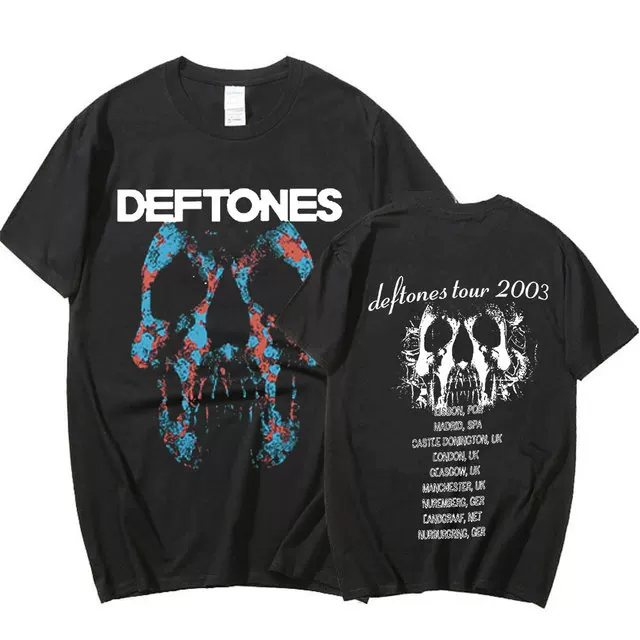 Футболка тура DEFTONES Around the Fur Tour Band Concert Punk Хип Хол
