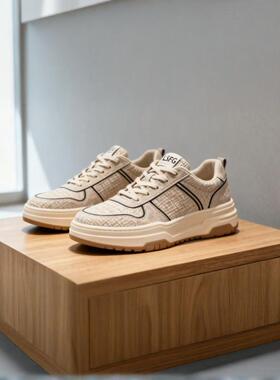 LSFG 秋季时尚男女同款百搭运动鞋新款休闲厚底板鞋