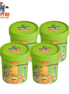 麻六记川北魔芋凉皮340g速食免煮凉拌方便食品即食饱腹懒人代餐域