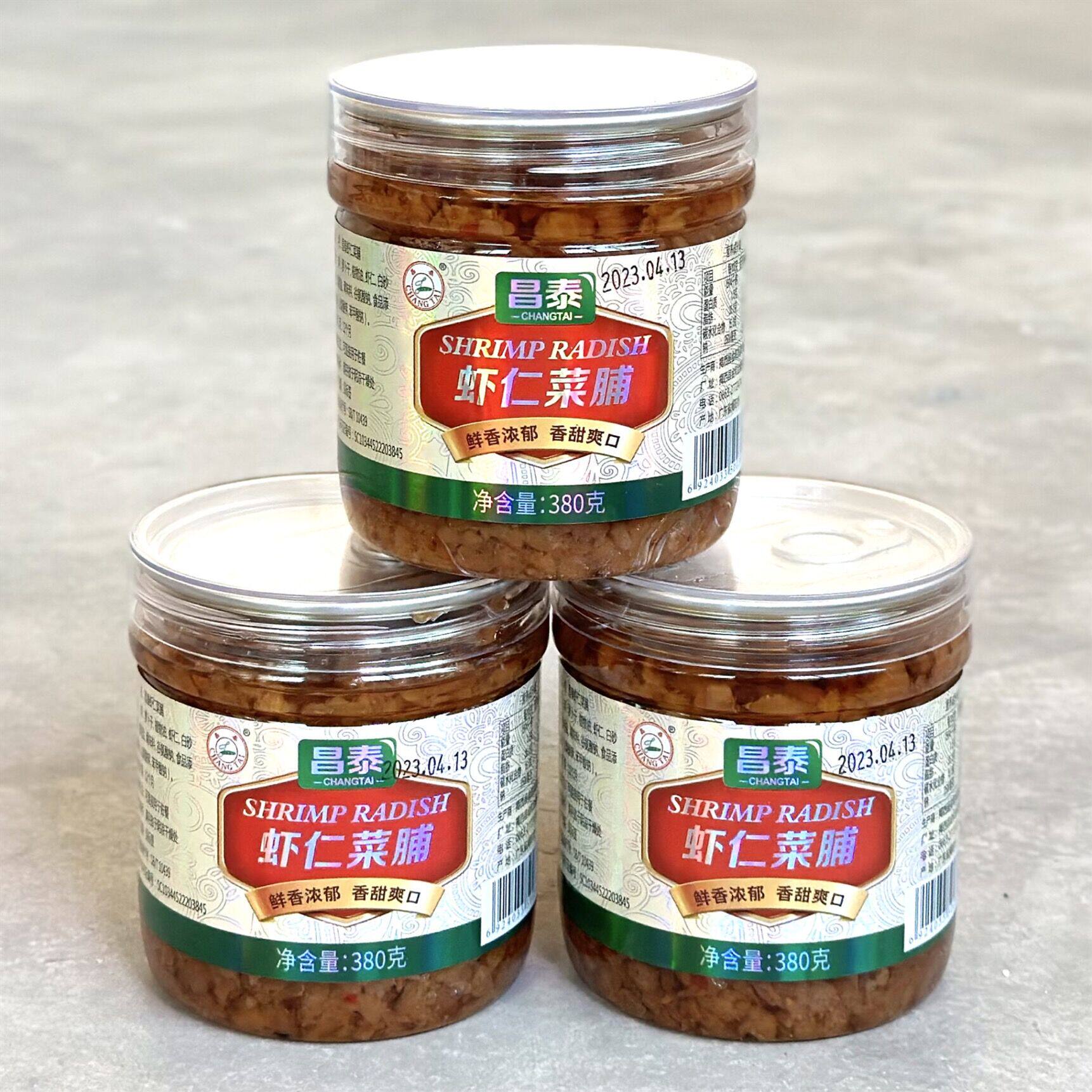 昌泰虾仁菜脯380g罐装潮汕风味下饭菜酱小菜早餐配粥咸虾仁萝卜干图片