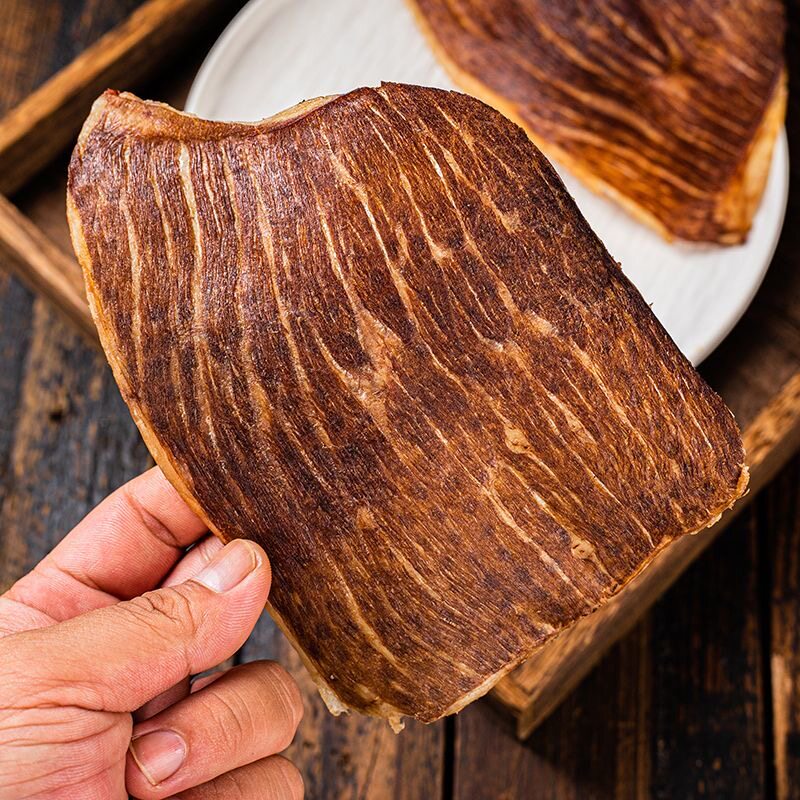 裕杨牛肉干薄片原味牛排脆30g/盒装大片薄切烘烤风干牛肉脆片零食