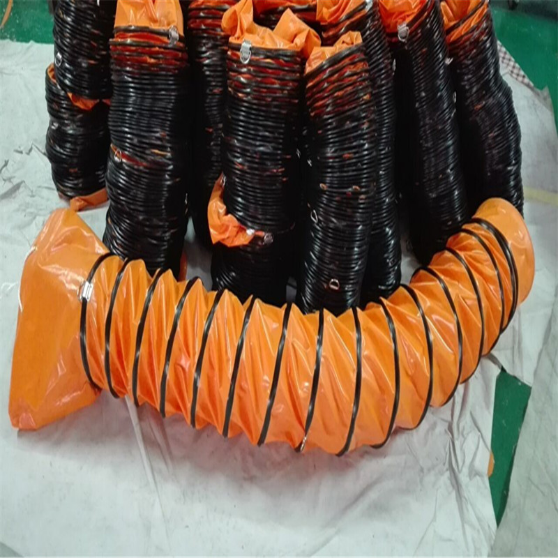 PVC-400/500/600/700耐高温伸缩通风管伸缩排风管 耐高温帆布风管