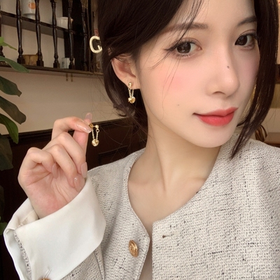 棉左合金女法式复古高级感耳环