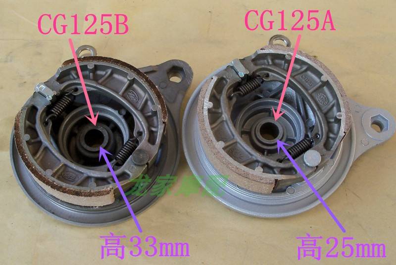 CG125/150珠江花猫幸福XF125益豪摩托车前后刹车盘毂盖鼓盖