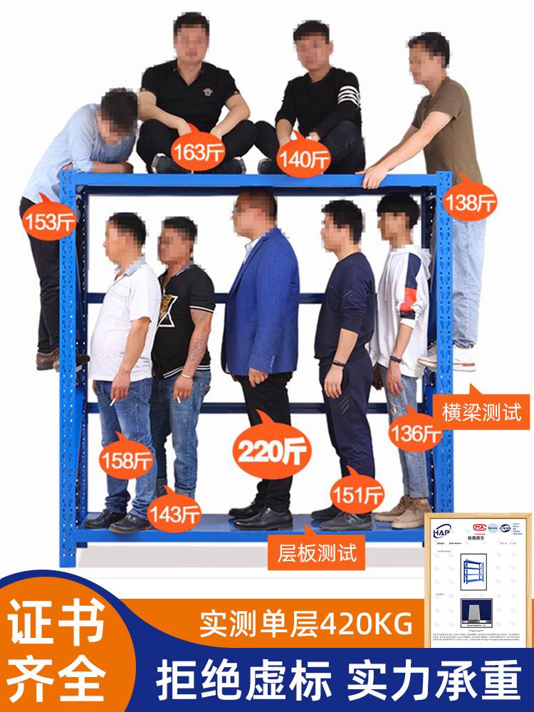 仓库仓储货架展示家用地下室置物架多层快递超市重型库房货物架子