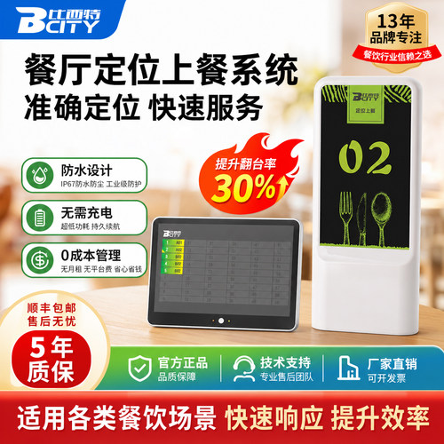 比西特无线定位送餐器