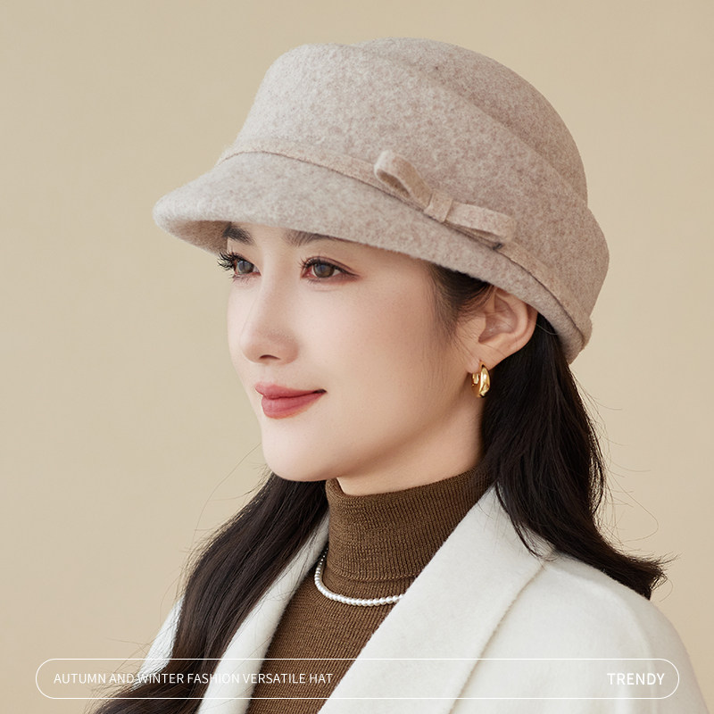 帽子女秋冬保暖羊毛呢马术鸭舌贝雷帽妈妈复古赫本风优雅百搭礼帽,服饰配件/皮带/帽子/围巾,帽子,淘宝优惠券,粉丝福利购,淘宝优惠卷