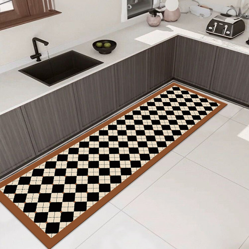 轻奢潮派60*200cm床边毯门垫长条吸水机洗耐脏阳台厨房垫飘窗走廊