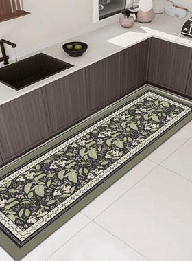 香风树叶50*160cm厨房垫床边毯吸水防滑耐磨可裁剪水晶绒地毯地垫