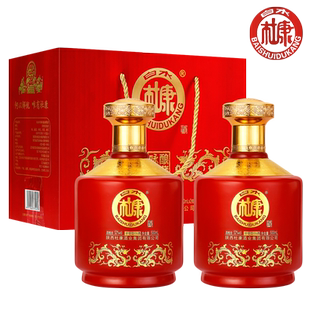 白水杜康咏酿事事如意白酒整箱 浓香型52度500ml*4瓶礼盒装