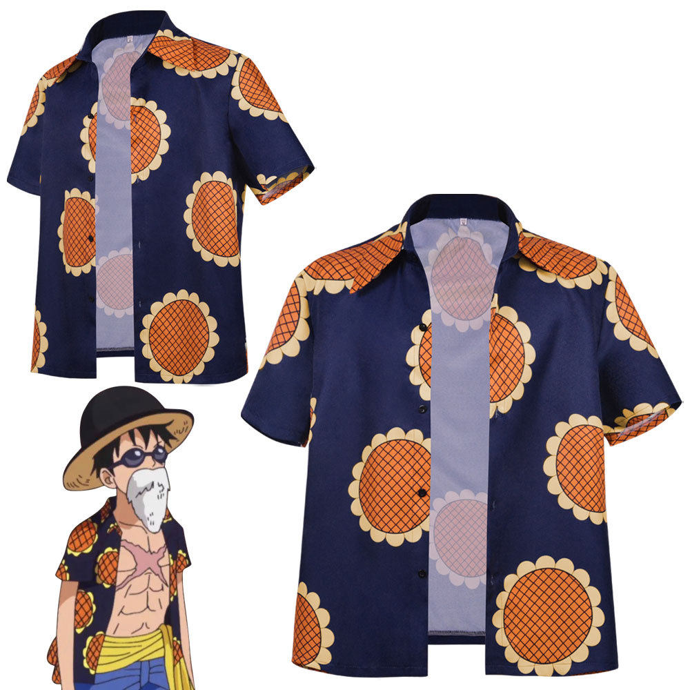 动漫海贼王路飞cos服向日葵衬衣