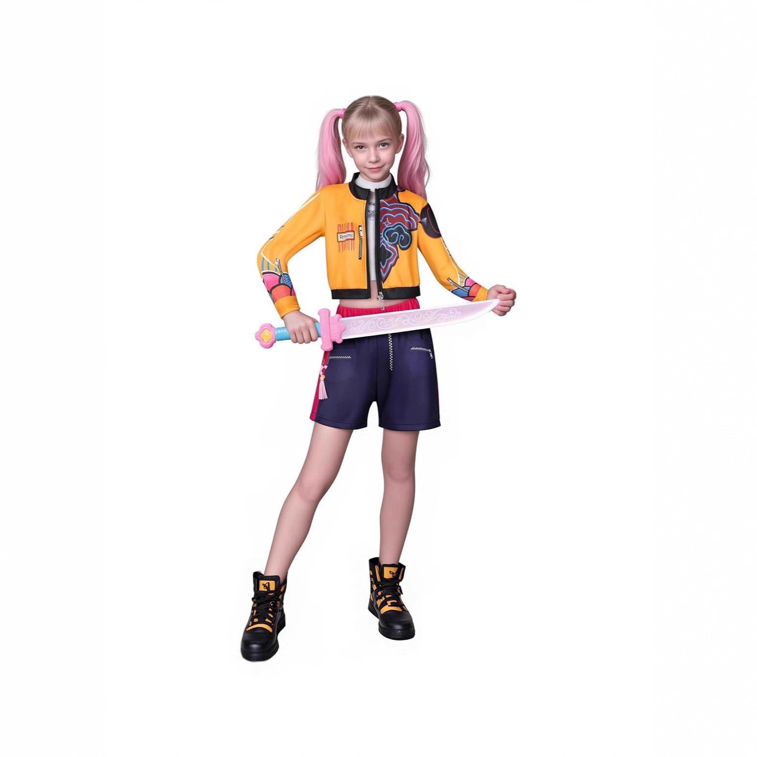 现货秒发猎魔女团COS服装印花