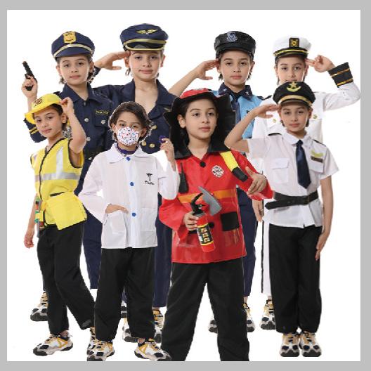 外贸热销儿童警察服万圣节派对含