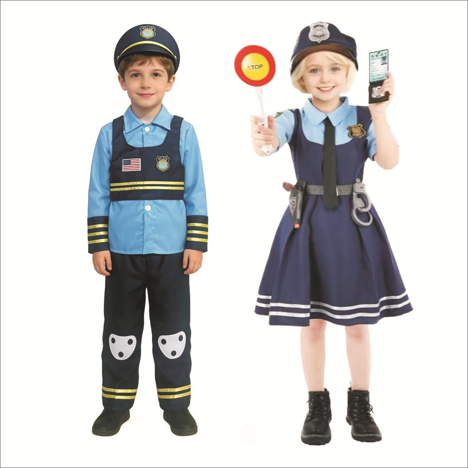 小兔女警儿童警察服套装｜万圣节