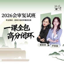 2026考研199管综会计审计复试网课挑灯成硕MPAcc综合面试课程王诚