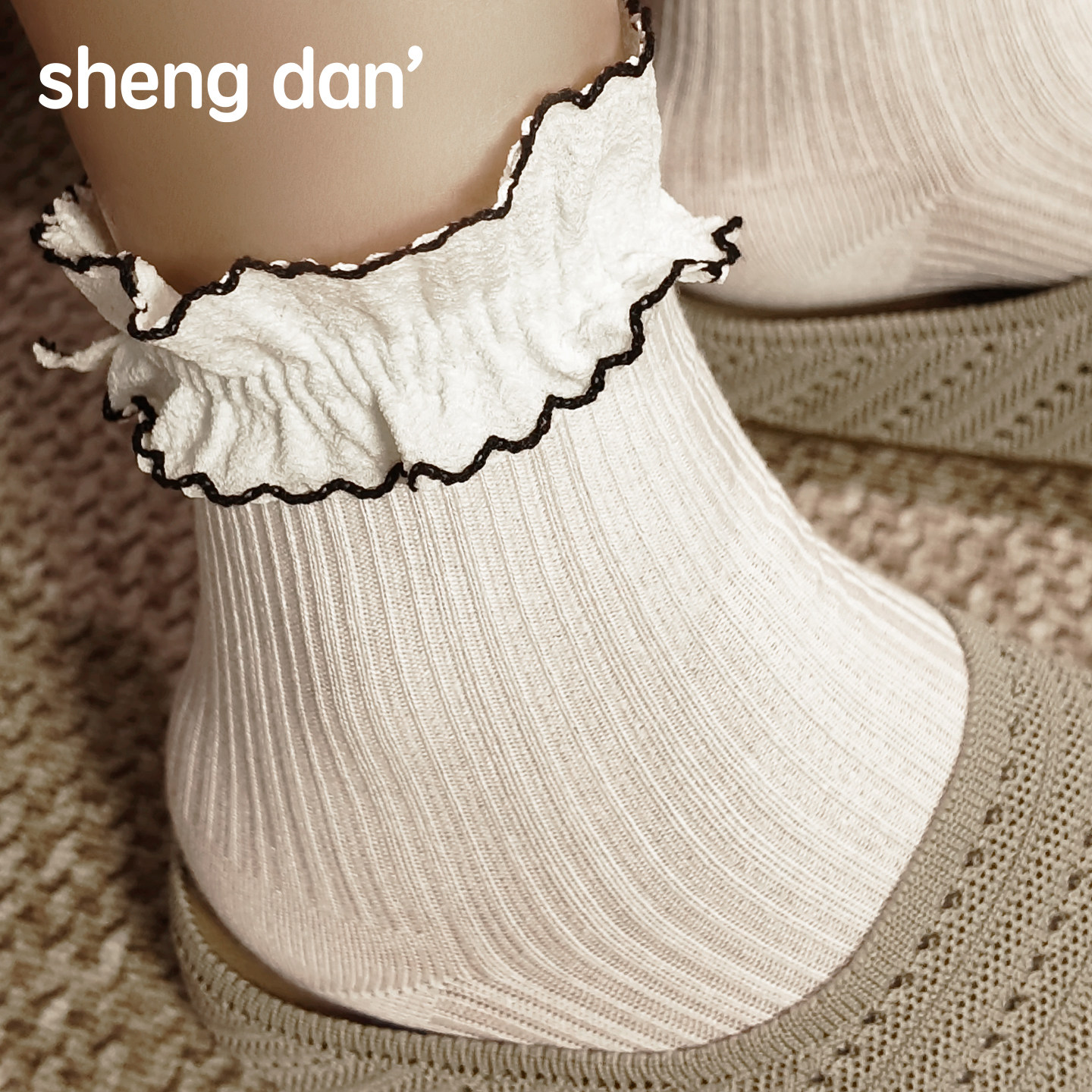 生旦山茶花JK洛丽塔中筒袜