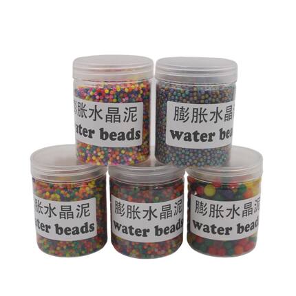 100克装水晶泥膨胀水晶珠霸王富贵花纹珠装吸水珠水玩具