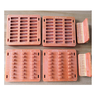 CNC桔红色电木板雕刻打孔耐高温绝缘胶木板治具精密零件 生产底模