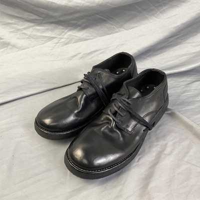 手工马臀皮水洗单鞋德比鞋做旧