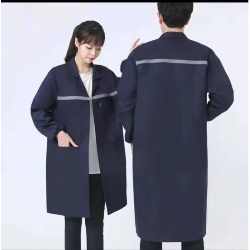 工作服大褂耐脏加厚男长款耐磨干活大褂搬运迷劳保服制防尘罩衣女