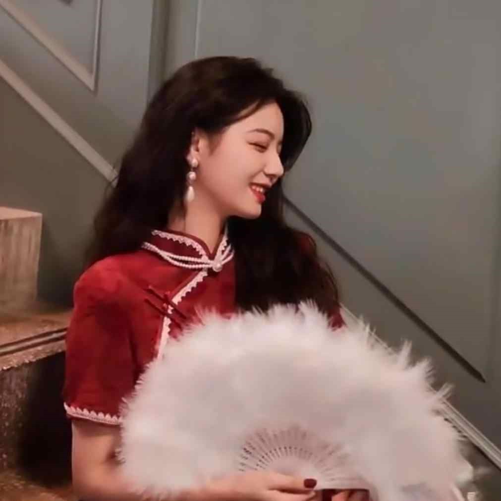 羽毛扇子旗袍夜上海舞蹈毛绒民国古风毛毛扇白色鹅毛折扇拍照道具
