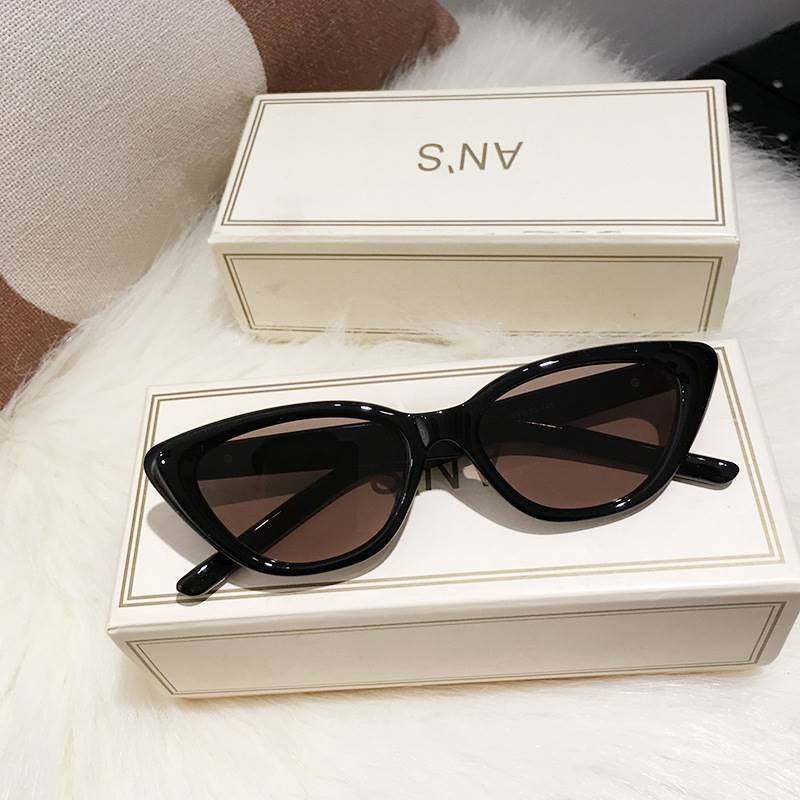 欧美风猫眼墨镜女级感潮防紫外线复古百搭显小脸太阳眼镜街拍遮阳