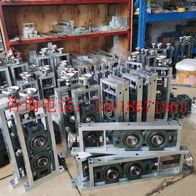 加固205立式可调节轴承碳钢镀锌滑块双轴固定支架对压机支撑座