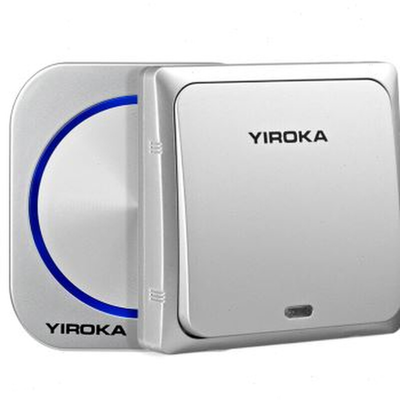 无线家用自发电遥控一拖二一拖三超远距离户外防水电子门铃按钮