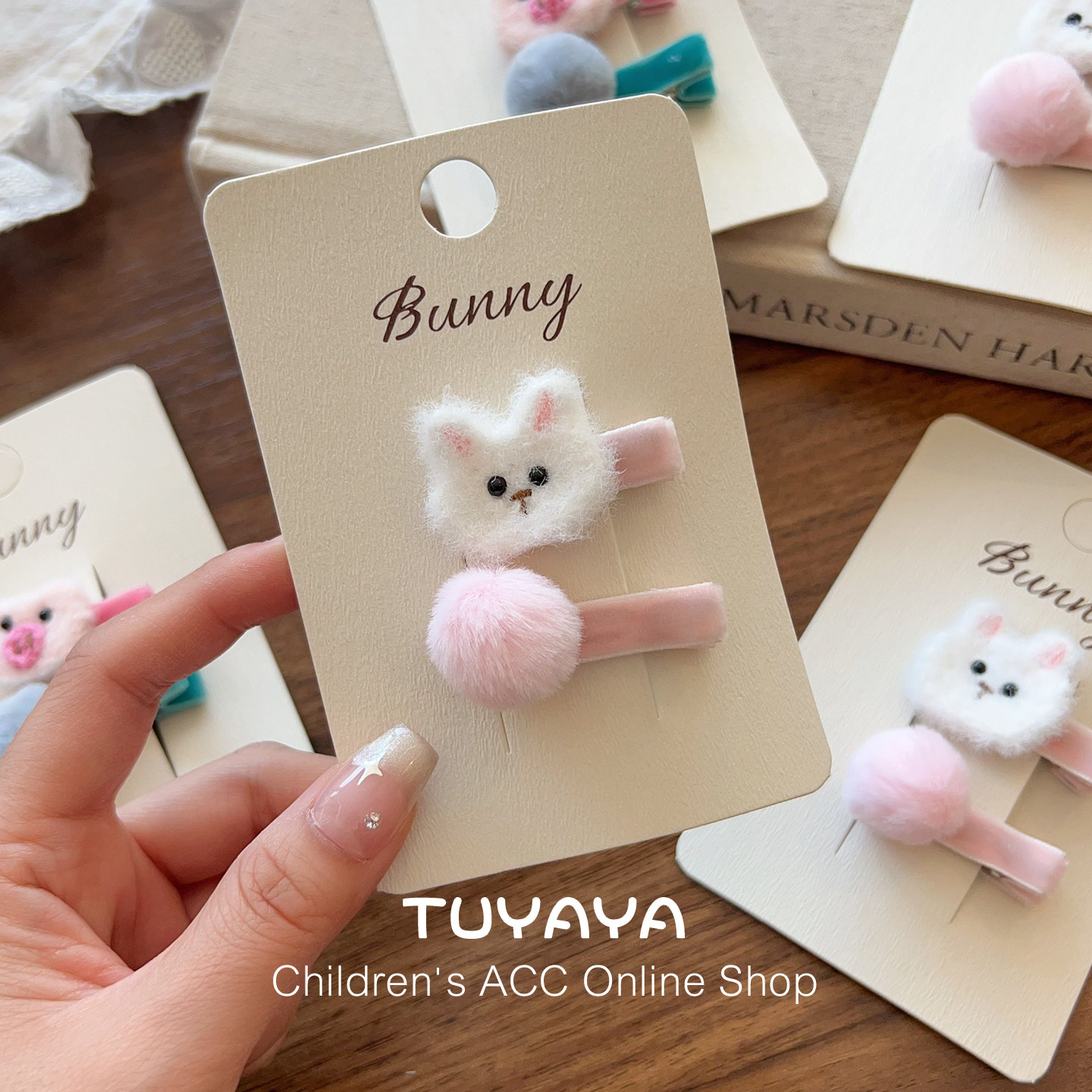 女宝宝卡通兔子毛球发夹婴幼儿秋冬不伤发胎毛夹发饰儿童新款发饰,童装/婴儿装/亲子装,发饰,淘宝优惠券,粉丝福利购,淘宝优惠卷