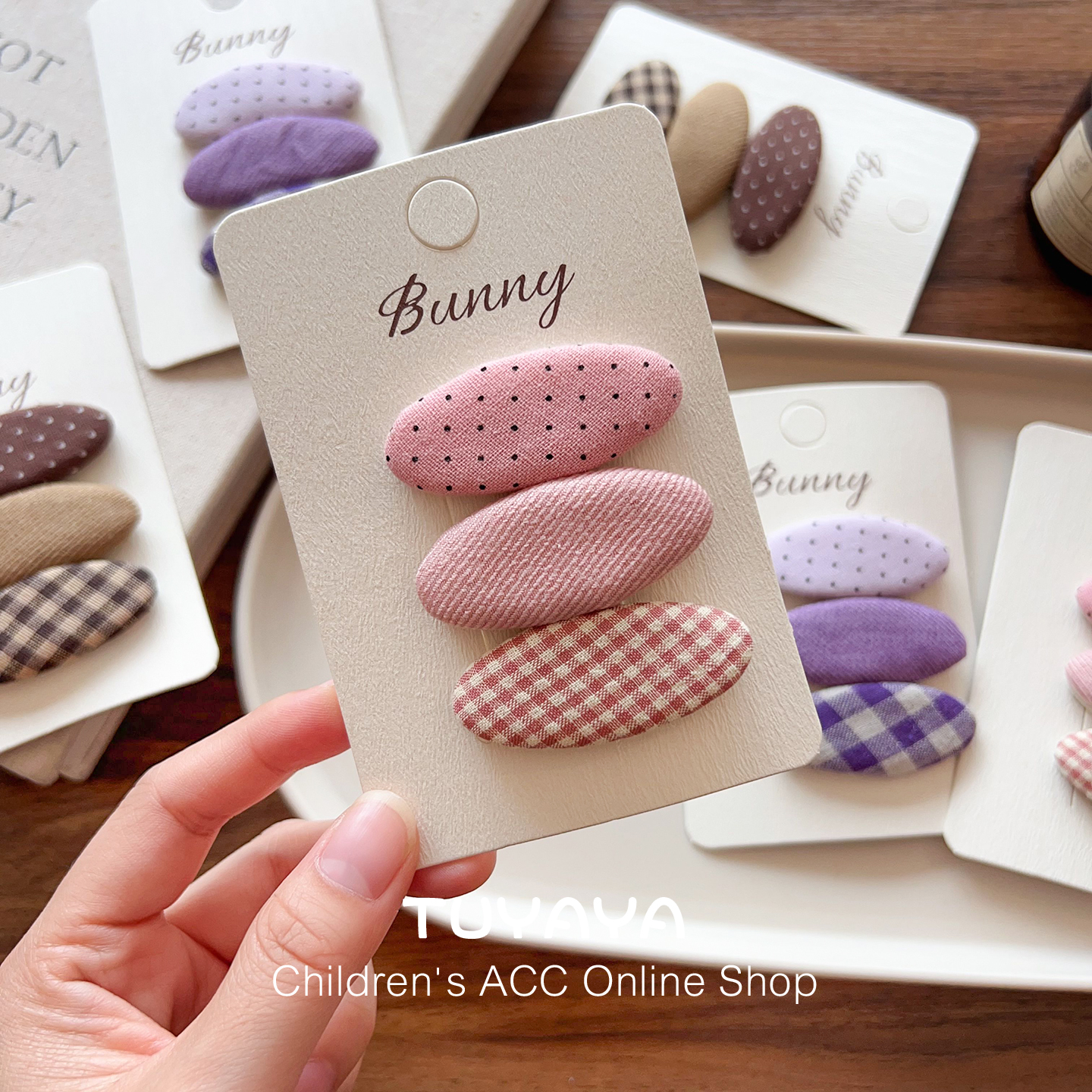 女宝宝波点bb夹发饰头饰