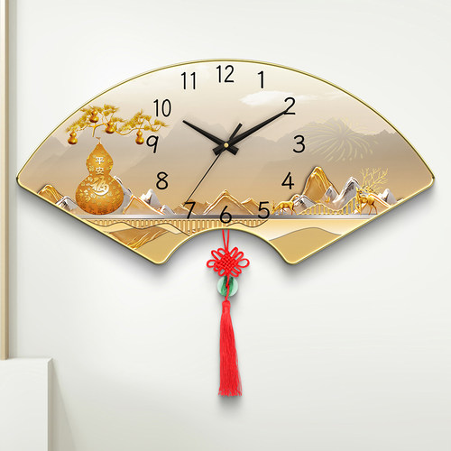 一见钟意装饰画挂钟静音走时钟表