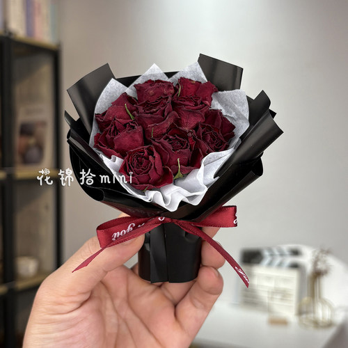 玫瑰迷你干花束车载出风口