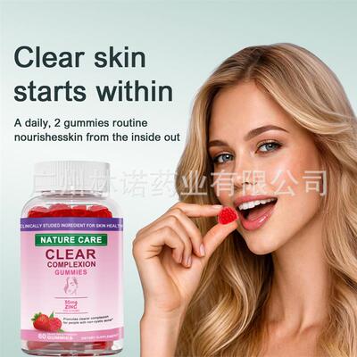 Zinc Supplement, Acne Support Gummy, 30mg, 60 Ct