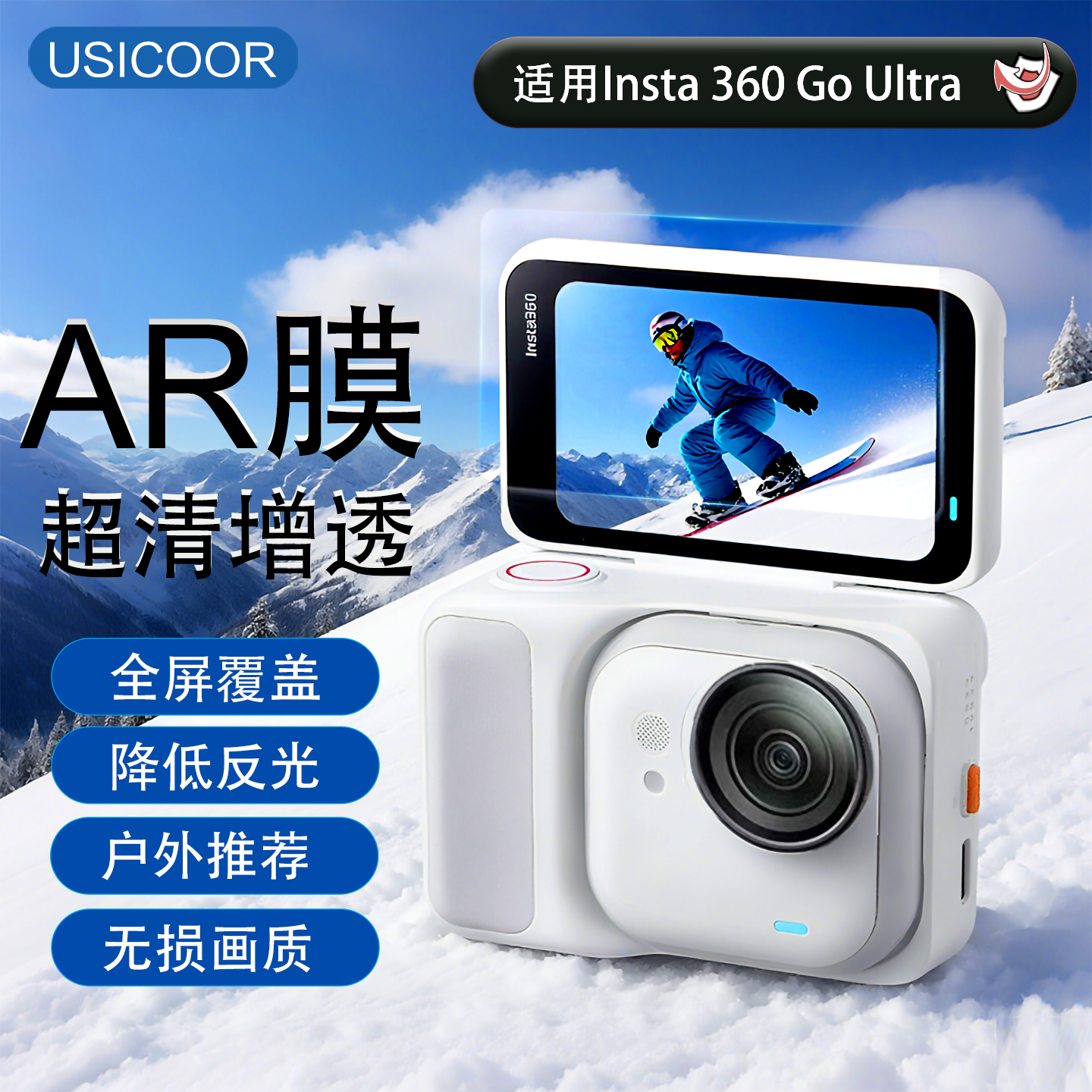 USICOOR适用影石屏幕镜头保护膜
