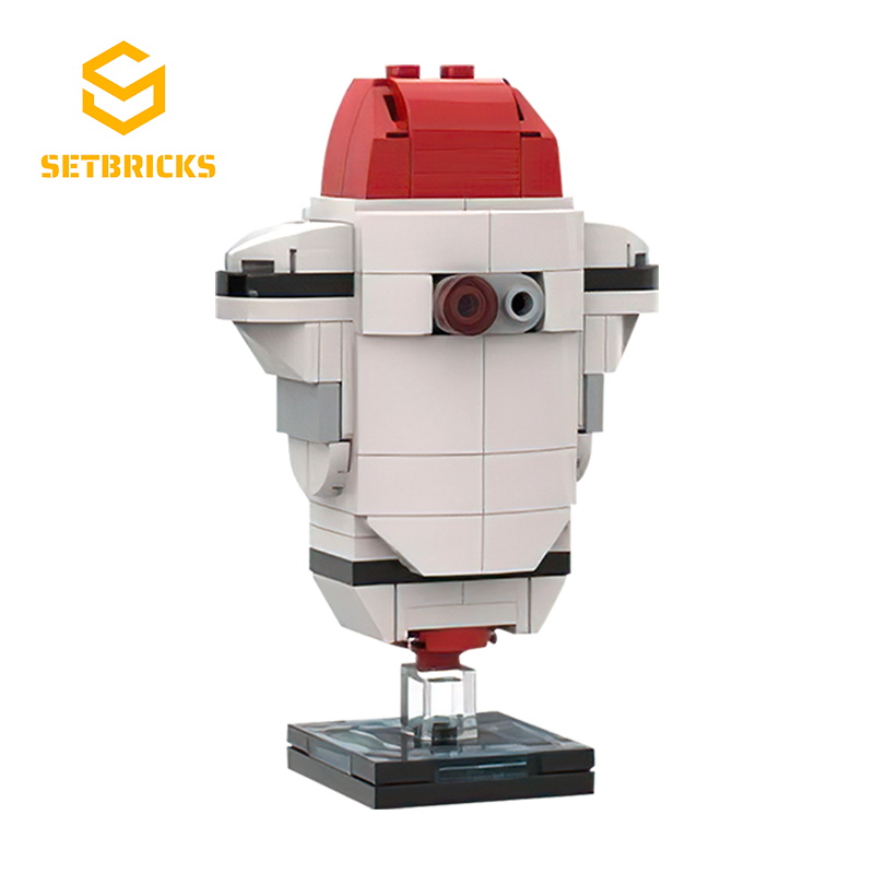 SETbricks经典影视GO-4安全机器人模型摆件颗粒拼装积木益智玩具