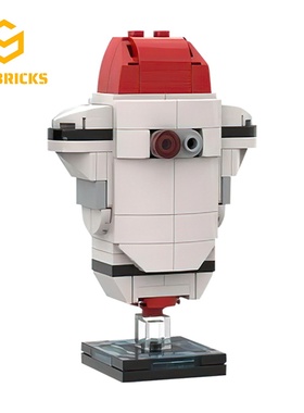 SETbricks经典影视GO-4安全机器人模型摆件颗粒拼装积木益智玩具