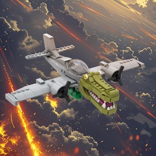 【AI山海经】鲨鱼脑腐动物Tung sahur Tralalero Tralala积木玩具