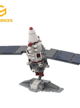 SETbricks太空航天人造卫星模型摆件小颗粒拼装积木益智儿童玩具