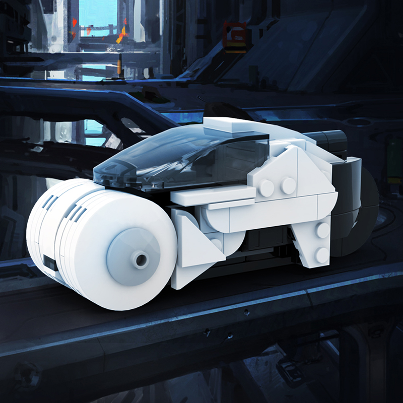 SETbricks创战纪光轮摩托车模型摆件小颗粒拼装积木益智儿童玩具