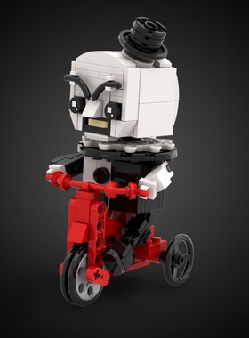 SETbricks 自行车小丑 小颗粒积木兼容益智儿童玩具套装拼插礼品