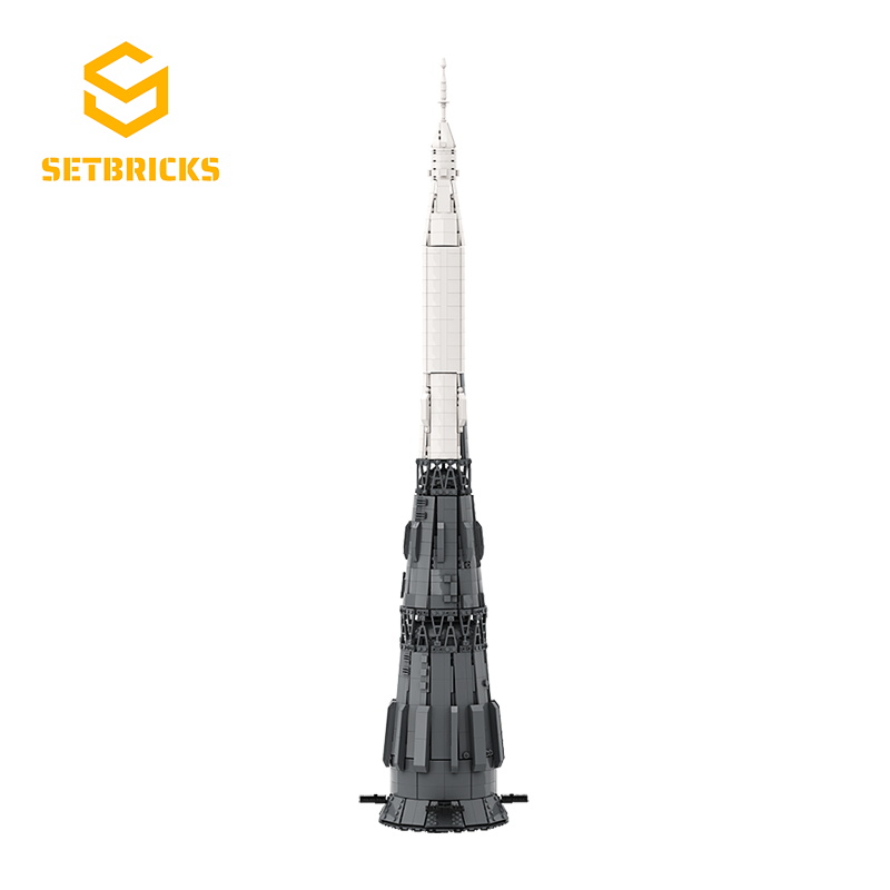 SETbricks天空航天苏联N-1运载火箭模型小颗粒拼装积木益智玩具