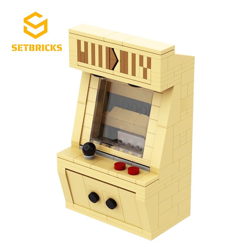SETbricks游戏Woodboy游戏机木头男孩颗粒拼装积木益智儿童玩具