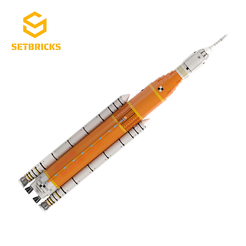 SETbricks航天SLS火箭阿尔忒弥斯1号模型小颗粒拼装积木益智玩具